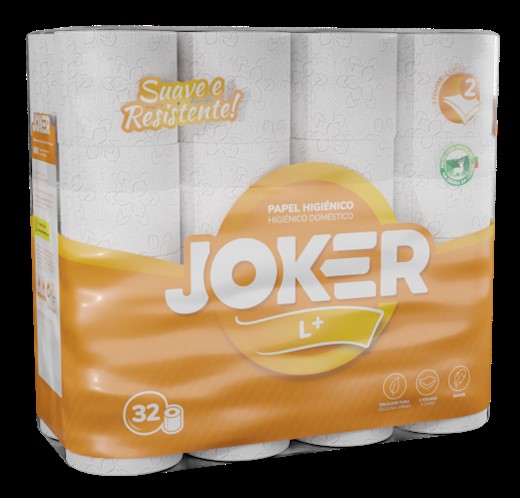 A0201  JOKER PAPEL HIGIENICO 32R.2C. L+ NARANJA.