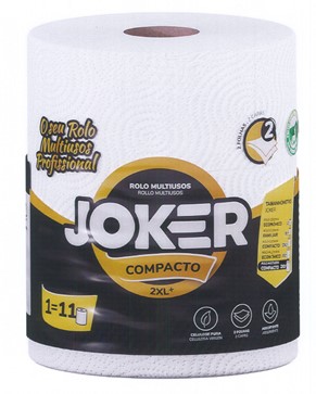 A0207  JOKER PAPEL COCINA 1R. 2C. MULTIUSOS 2XL+ COMPACTO 1=11