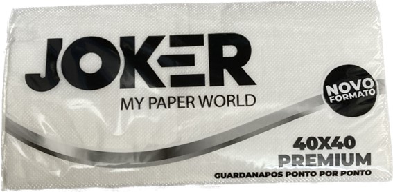 A0229  JOKER SERVILLETA PREMIUM 40X40 1/8 2C. SIMPLE 25 UNDS.
