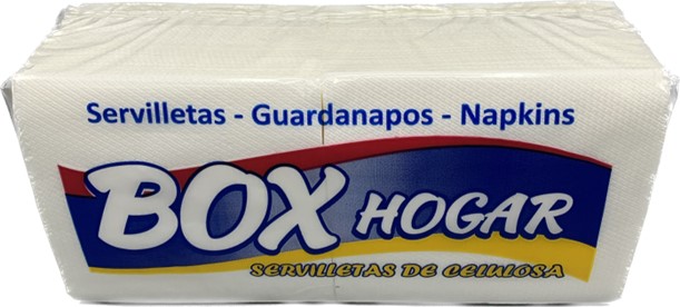 A0233  BOX SERVILLETA 33X33 BLANCA DUPLO 1 CAPA 120 UNDS