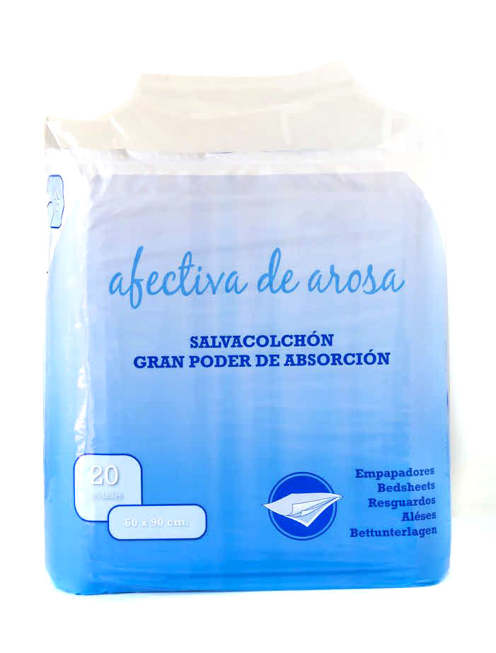 A0258  AFECTIVA SALVACOLCHON 60X90 20 UNIDADES