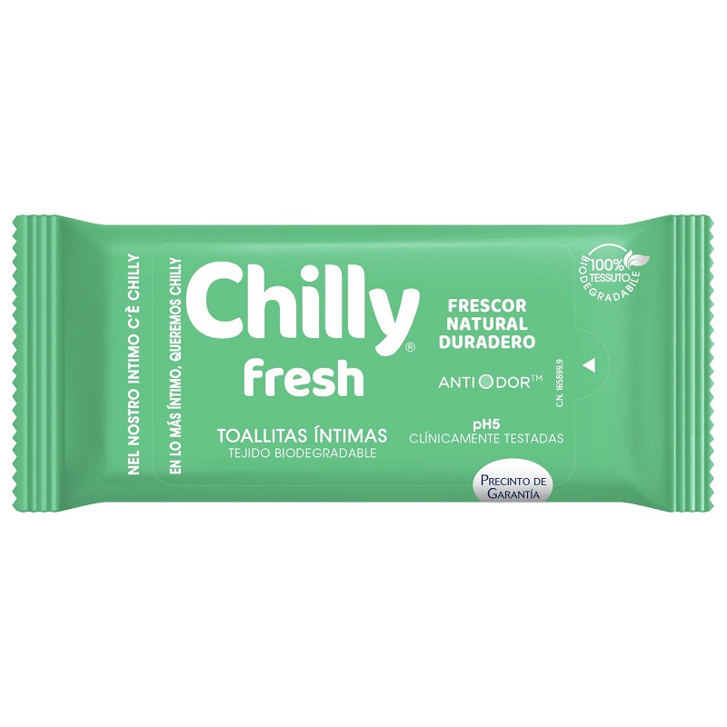 A0310  CHILLY TOALLITAS INTIMAS FRESH 12U.