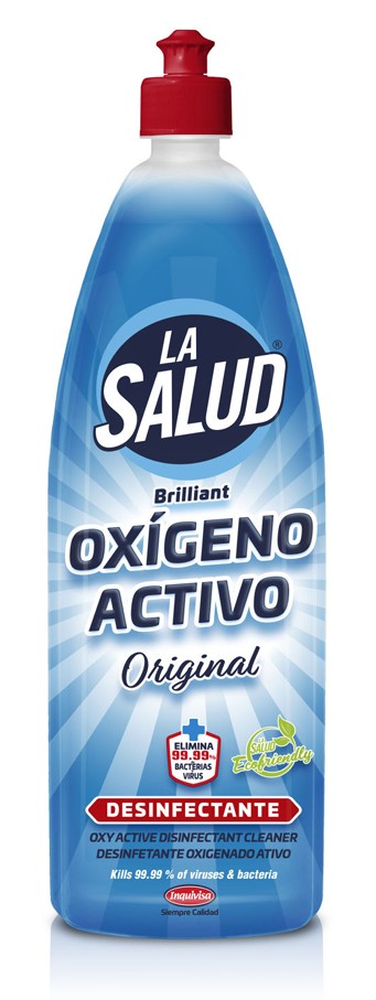 A0315-003  LA SALUD DESINFECTANTE  OXIGENO BRILLIANT ACTIVO AZUL-ORIGINAL 1L.