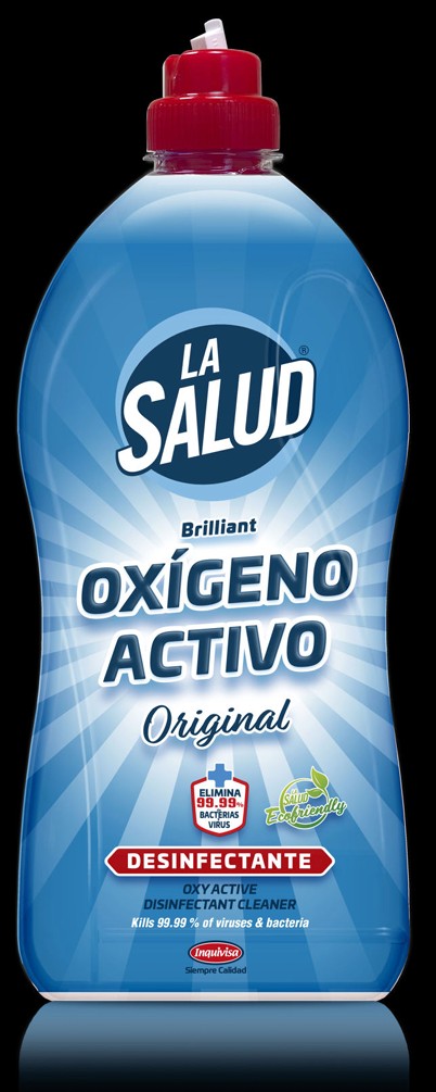 A0315-005  LA SALUD DESINFECTANTE  OXIGENO BRILLIANT ACTIVO AZUL-ORIGINAL 1,5L.