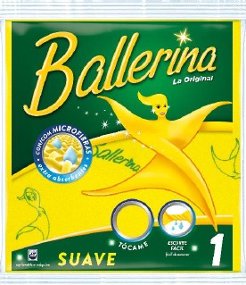 A0316  BALLERINA BAYETA AMARILLA 1 UN