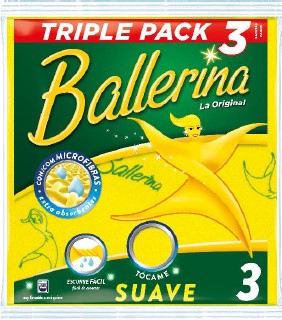 A0317  BALLERINA BAYETA AMARILLA 3 UN