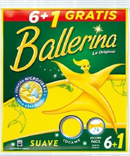A0319  BALLERINA BAYETA AMARILLA 6+1 UN