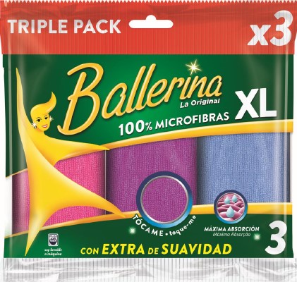 A0320  BALLERINA BAYETA MICROFIBRA XL 3 UN
