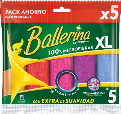 A0321  BALLERINA BAYETA MICROFIBRA XL 5 UN