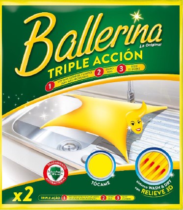 A0322  BALLERINA EXTRASECADO TRIPLE ACCIÓN (2 uds.)