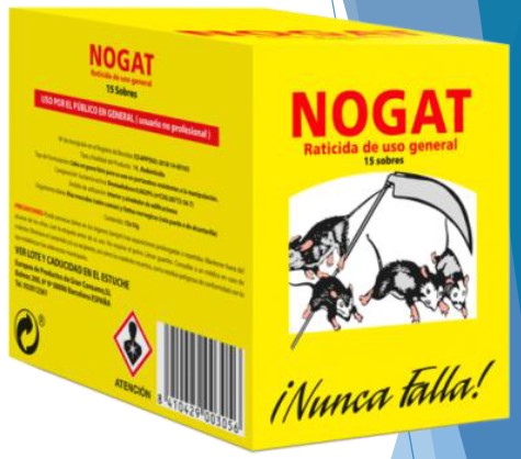 A0359  NOGAT RATICIDA 15 SOBRES 10 GR