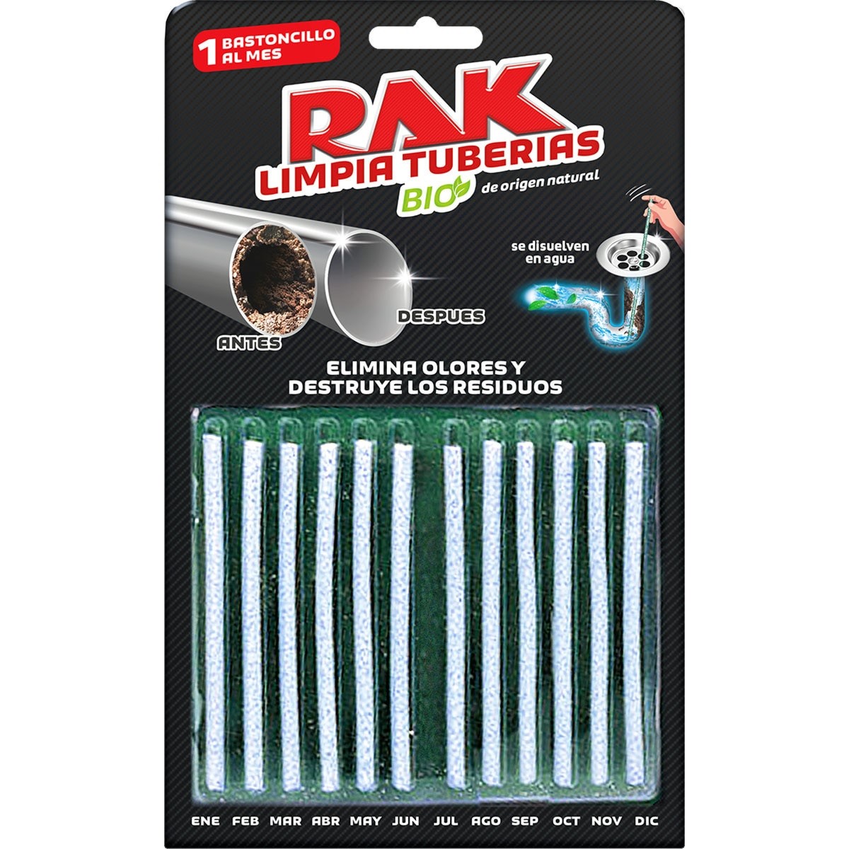 A0371  RAK LIMPIATUBERIAS 12 STICKS