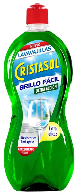 A0430  CRISTASOL BRILLO FÁCIL LAVAVAJILLAS ULTRA ACCIÓN 700 ML.