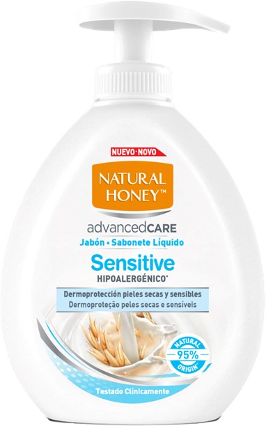 A0489  NATURAL HONEY JABÓN DE MANOS SENSITIVE 300ML