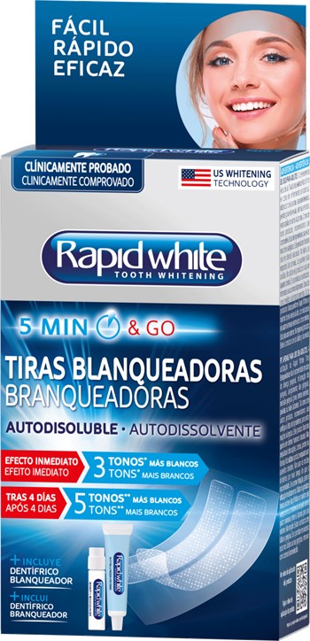 A0522  RAPID WHITE TIRAS DE BLANQUEAMENTO DENTAL