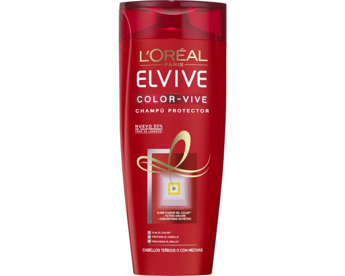 A0540  ELVIVE CHAMPÚ COLOR VIVE 380 ML (PELOS TEÑIDO)