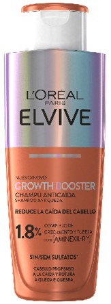 A0543  ELVIVE CHAMPÚ GROWTH BOOSTER 200 ML (CHAMPÚ ANTICAIDA REDUCE LA CAIDA DEL CABELLO)