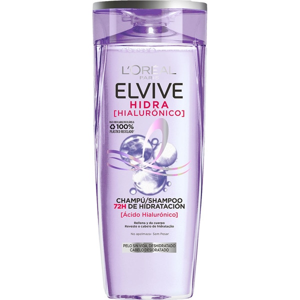 A0544  ELVIVE CHAMPÚ HIDRA HIALURONICO 380 ML (HIDRATACIÓN DURANTE 72 HORAS)