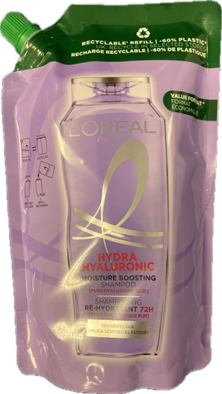 A0551  ELVIVE CHAMPÚ ECO-PACK HIDRA HIALURONICO 500 ML (PELOS TEÑIDO)