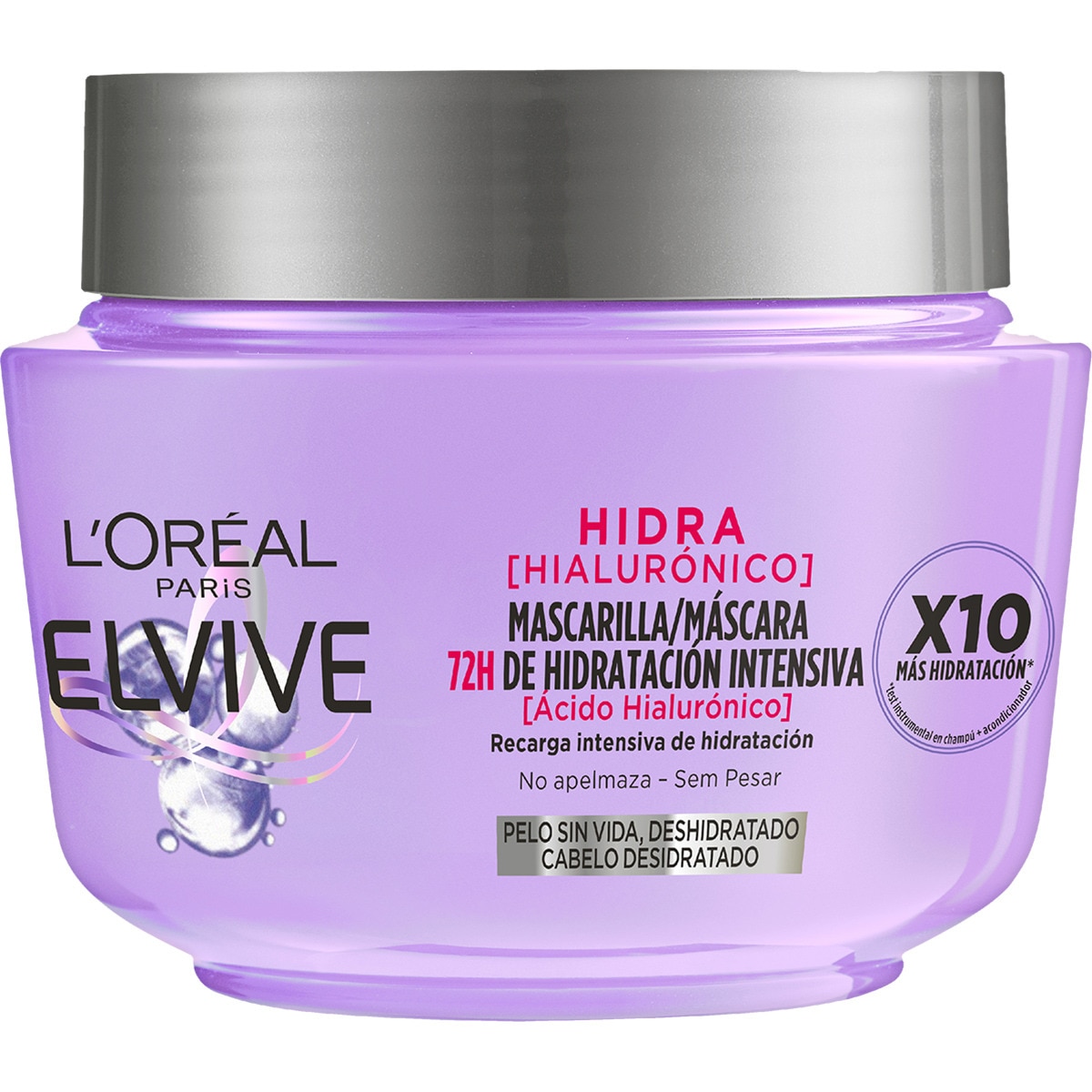 A0570  ELVIVE MASCARILLA HIDRA HIALURONICO 300ML (HIDRATACIÓN DURANTE 72 HORAS)