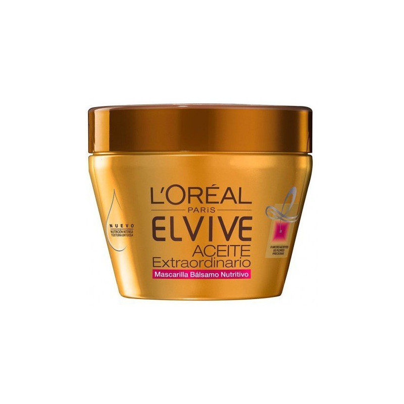 A0572  ELVIVE MASCARILLA NUTRITIVA ACEITE EXTRAORDINARIO 300ML (PELO SECO)
