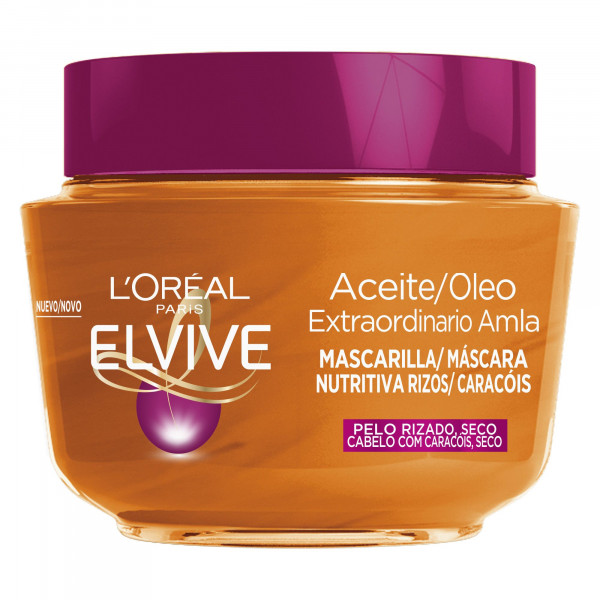 A0574  ELVIVE MASCARILLA ACEITE EXTRAORDINARIO RIZOS AMLA 300ML (PELO RIZADO, SECO)