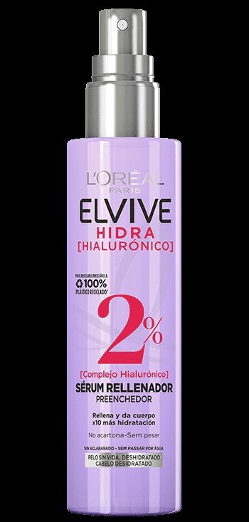 A0582  ELVIVE SERUM ACIDO HYALURONICO 150ML (MAS CUERPO X2 Y MAS HIDRATADO X10)