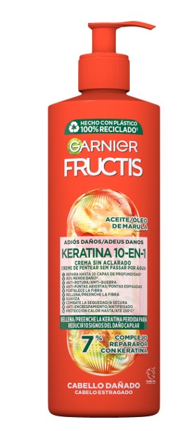 A0616  FRUCTIS CREMA SIN ACLARADO ADIOS DAÑOS 400 ML (KREATINA 10 EN 1)