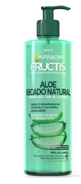 A0617  FRUCTIS CREMA SIN ACLARADO ALOE VERA 400ML (PELO LARGO - HIDRATA SIN APELMAZAR Y CONTROLA Y DA FORMA SIN SECADOR)
