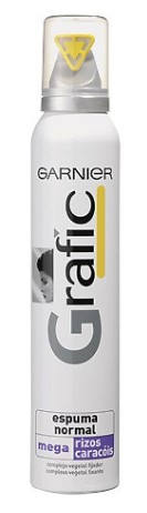 A0837  GARNIER GRAFIC ESPUMA NORMAL MEGA RIZOS 200 ML.