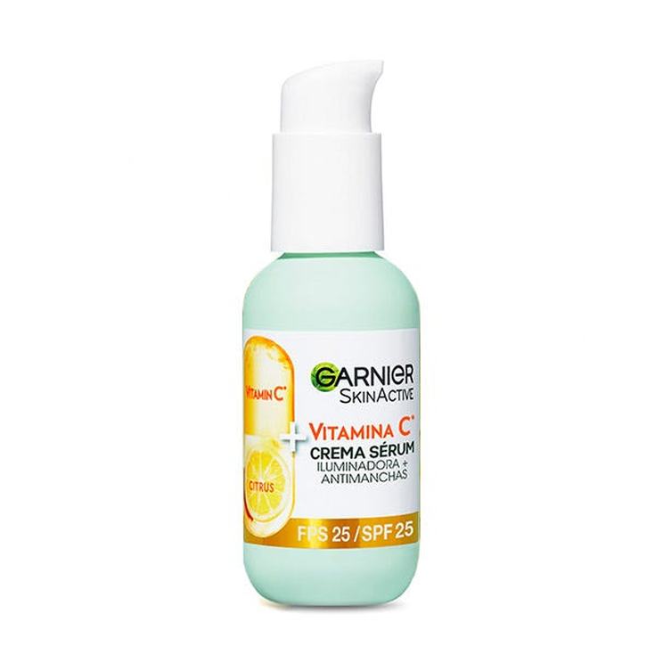 A0931  GARNIER SKIN ACTIVE VITAMINA C CREMA + SERUM 50ML (ILUMINADORA + ANTIMANCHAS)