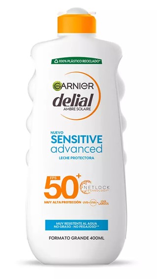 A0948  DELIAL SENSITIVE ADVANCED LECHE SPF 50+ 400 ML
