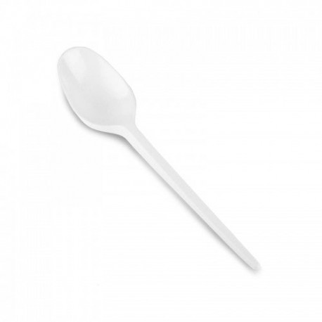 A1060  PIKINI CUCHARA POSTRE BLANCO PS BLANCO 10X12 X B-20