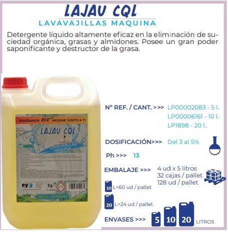 A1064  LAVAVAJILLAS MAQUINA CQL 5 LITROS