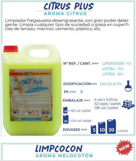 A1066  CITRUS PLUS FREGASUELOS 5 LITROS