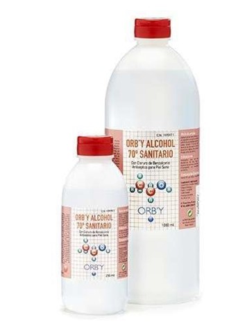 A1085  ORBY ALCOHOL SANITARIO 70º 1000ML