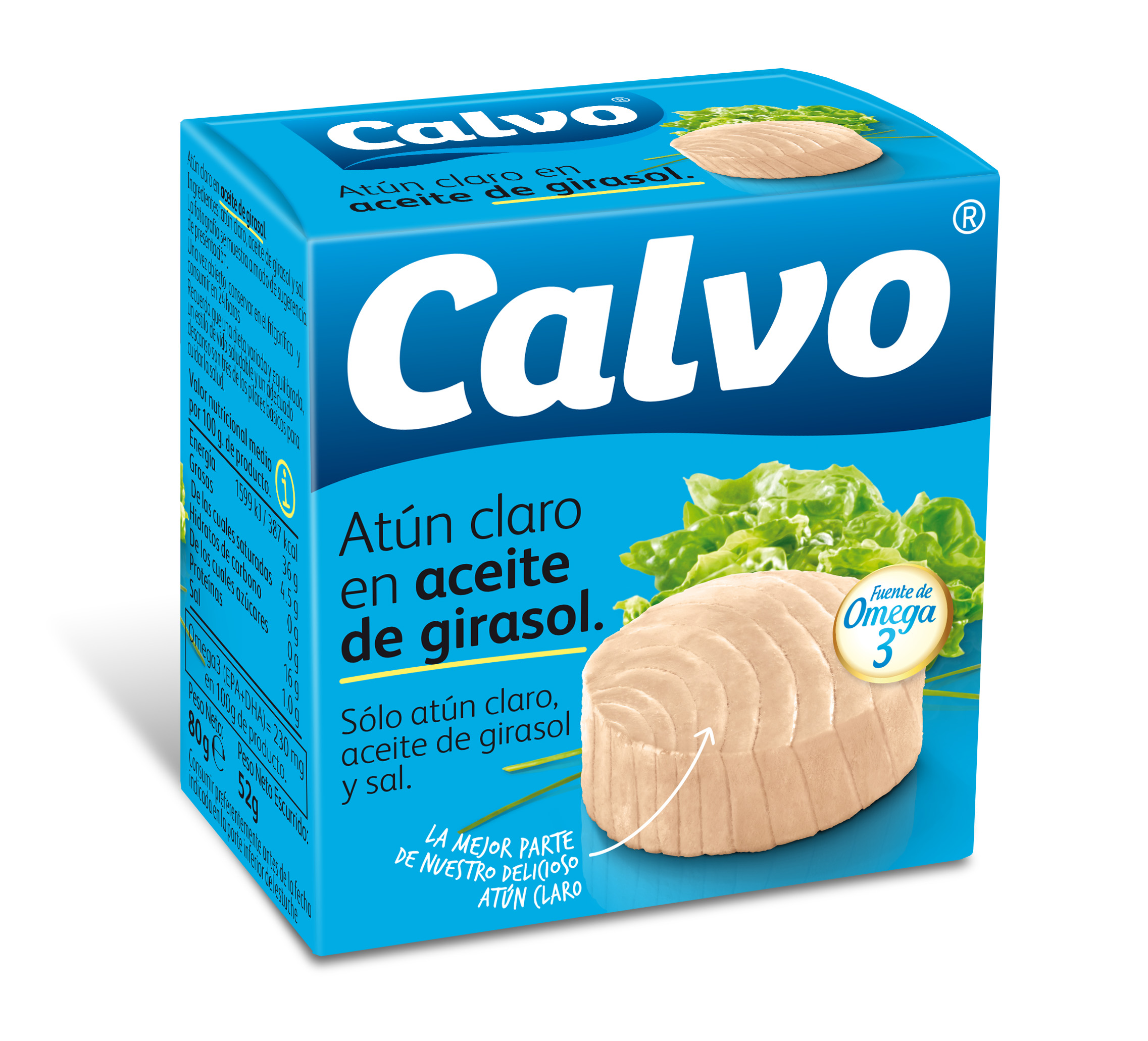 A1126  CALVO ATUN CLARO ACEITE GIRASOL RO80 FJ R24