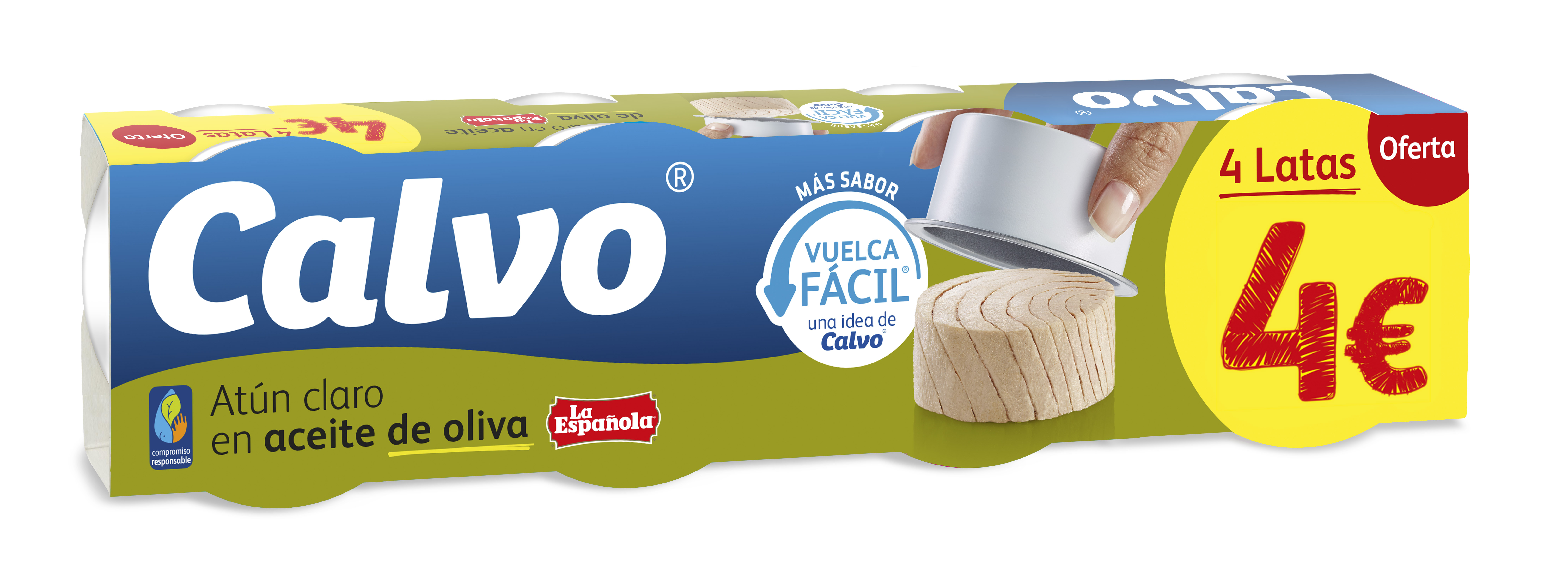 A1131  CALVO ATUN CLARO ACEITE DE OLIVA P-4 PVP 4? RP 65 GR. RT21