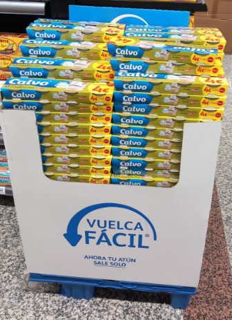 A1133  CALVO ATUN CLARO ACEITE DE OLIVA P-4 PVP 4? RP 65 GR. BOX 1/4 160 UND.