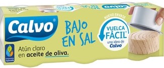 A1137  CALVO ATÚN CLARO ACEITE DE OLIVA BAJO EN SAL P-3 RP65 GR RT 20 RP-VF
