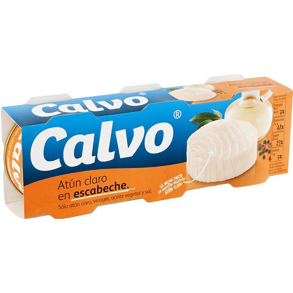 A1141  CALVO ATÚN CLARO ESCABECHE P-3 X 80 GRAMOS RETRÁCTIL 20