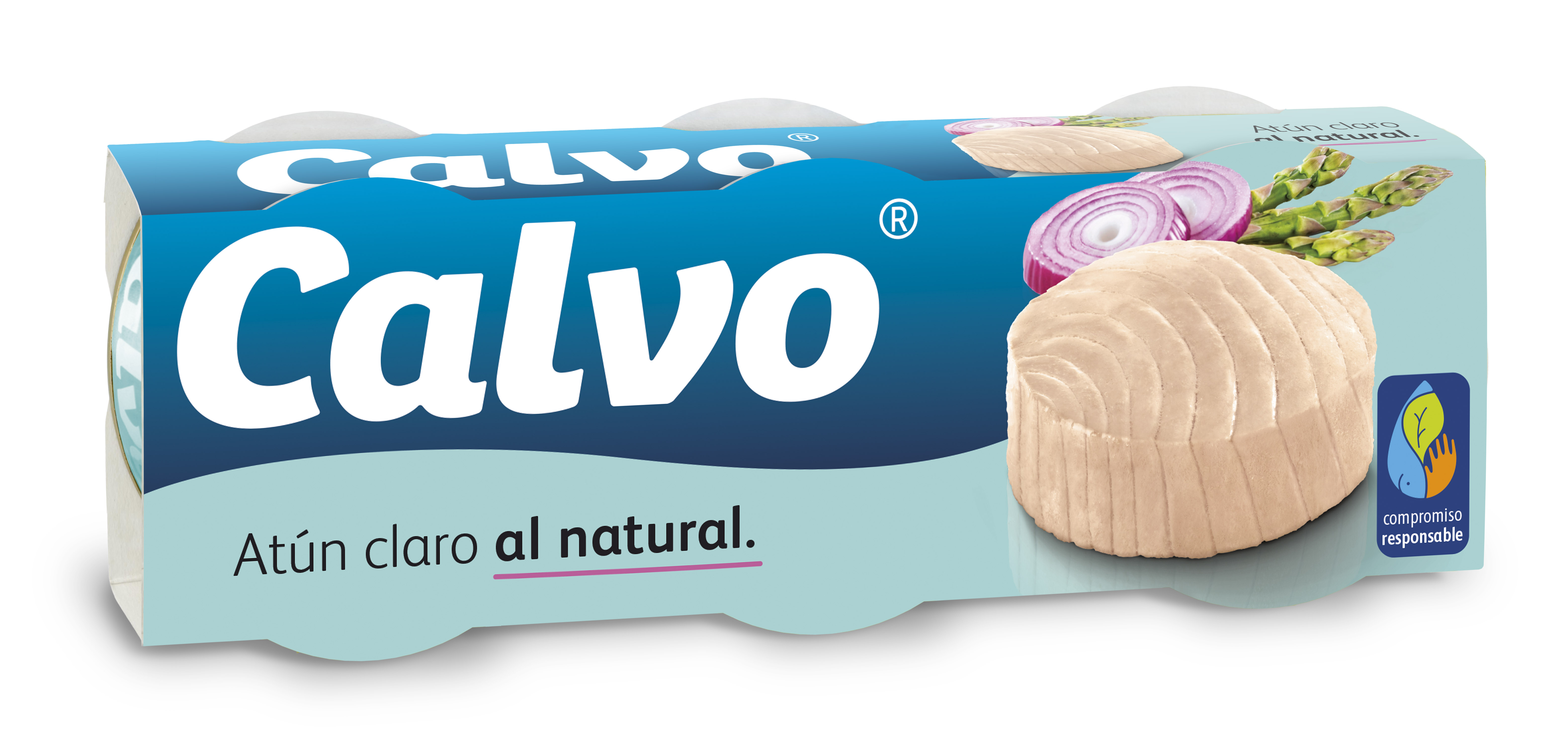 A1146  CALVO ATÚN CLARO NATURAL P-3 X 80 GRAMOS RETRÁCTIL 20