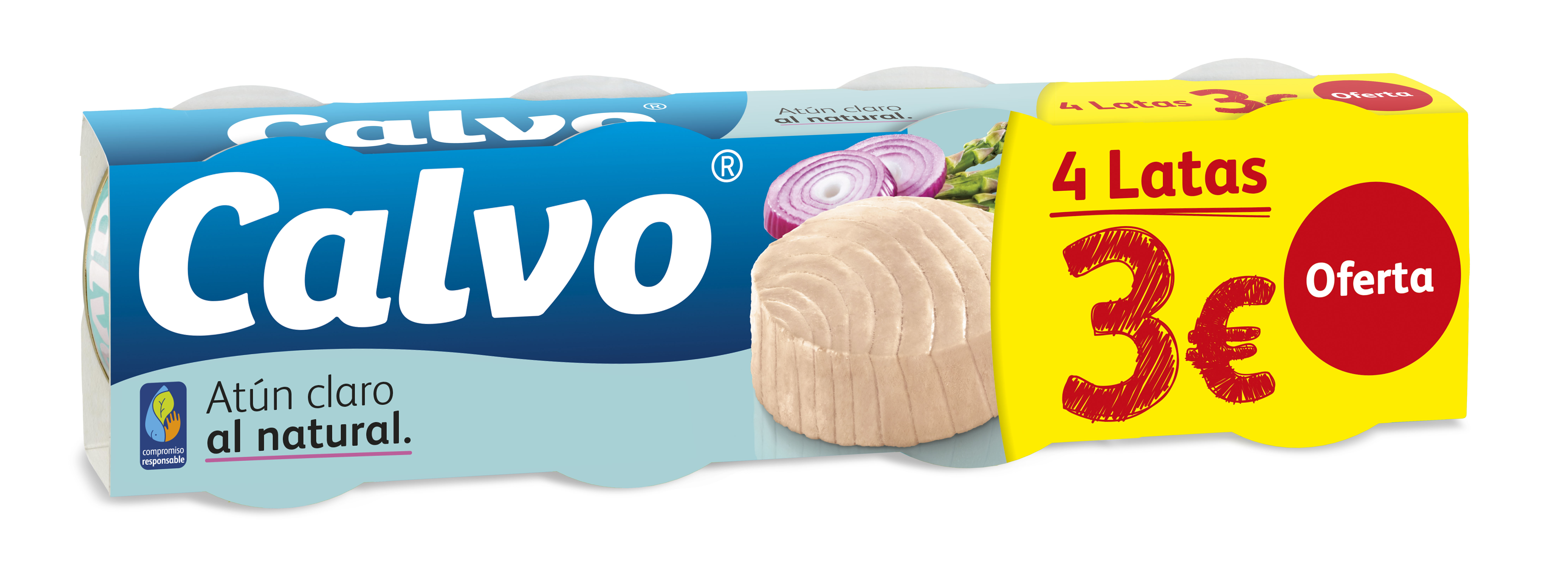 A1148  CALVO ATUN CLARO NATURAL P-4 PVP 3? x80GR 20R