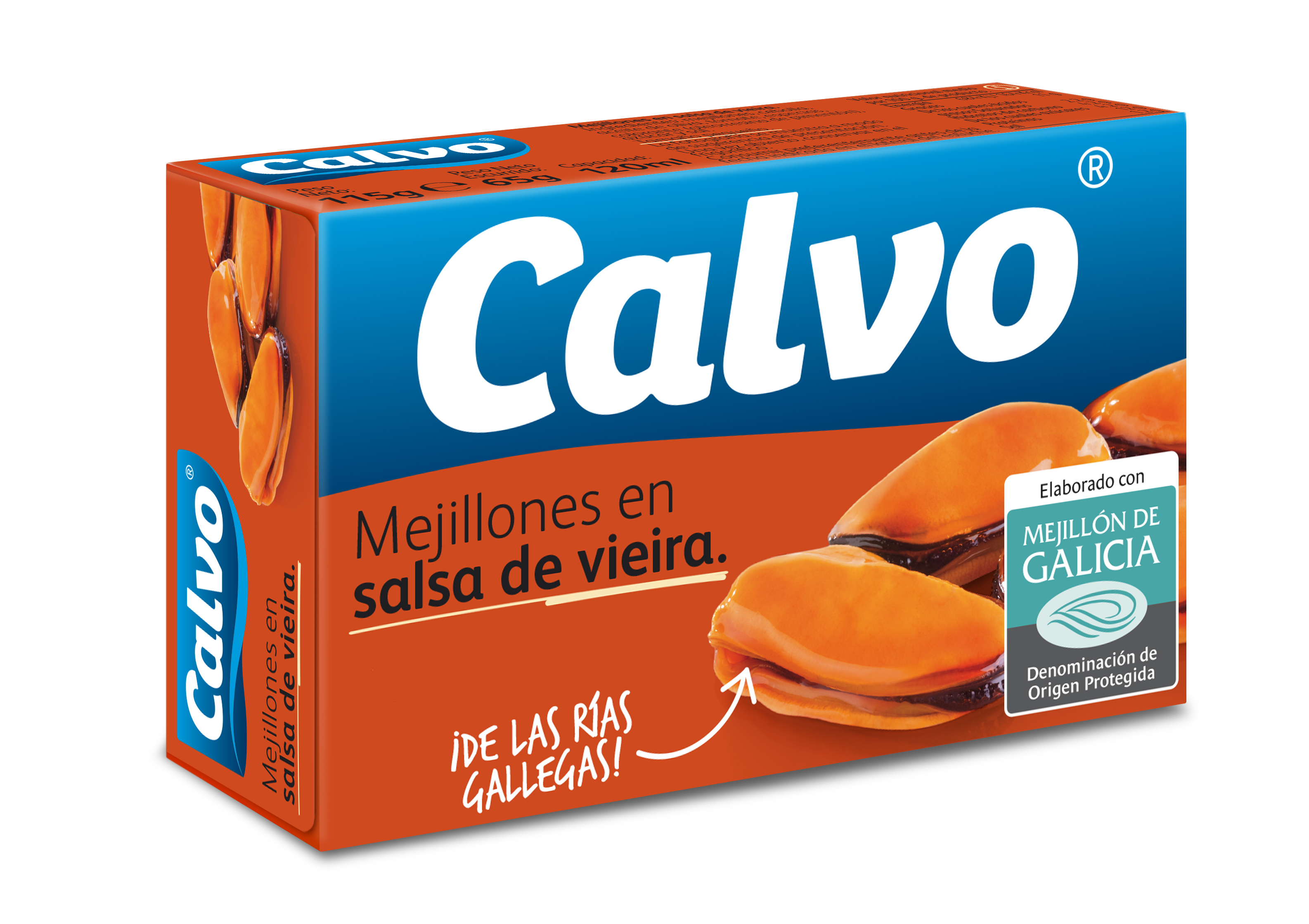 A1170  CALVO MEJILLONES 13/18 DOP SALSA VIEIRA 115 GR R10X5