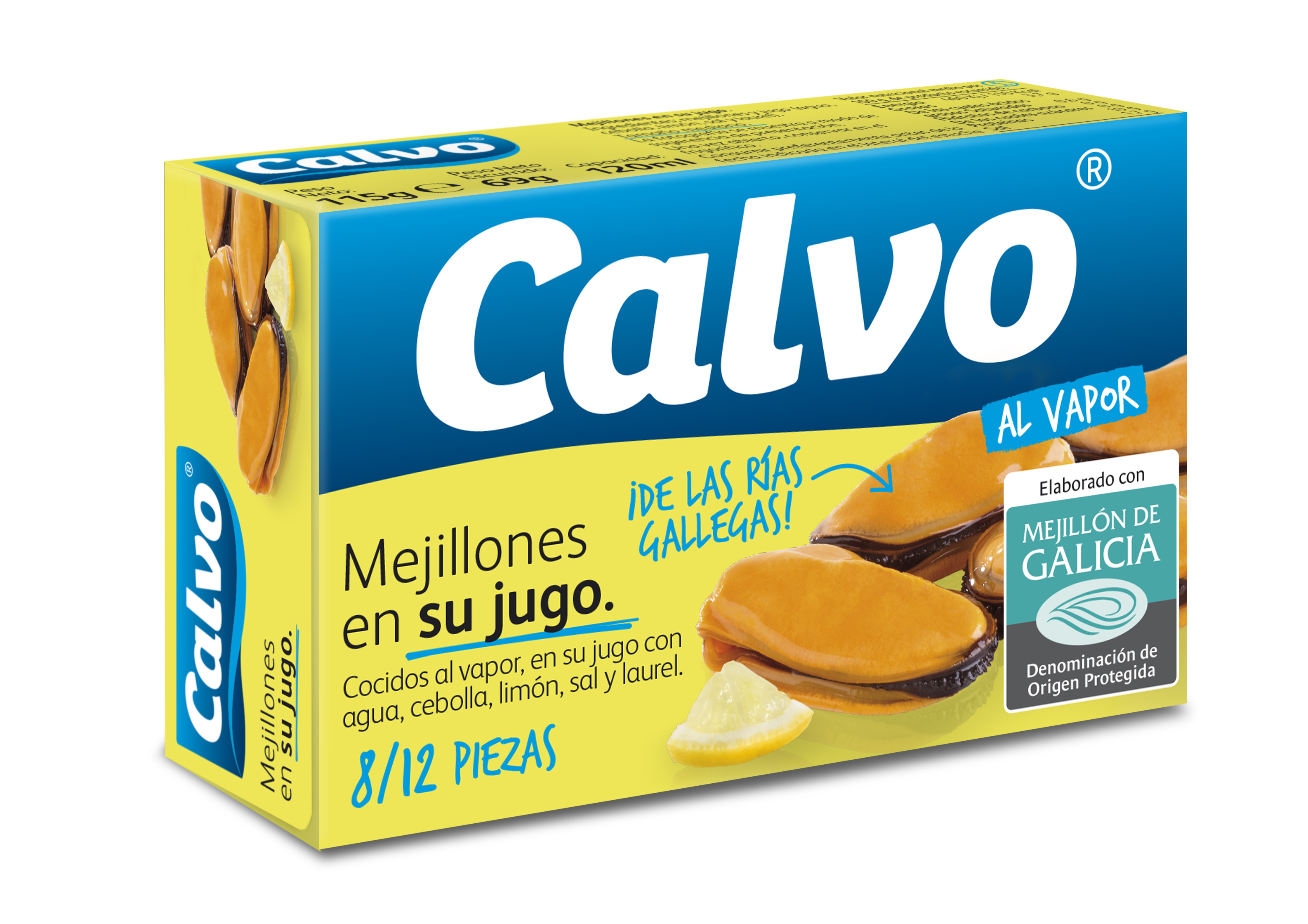 A1171  CALVO MEJILLONES 8/12 DOP EN SU JUGOE 115 GR R10X5