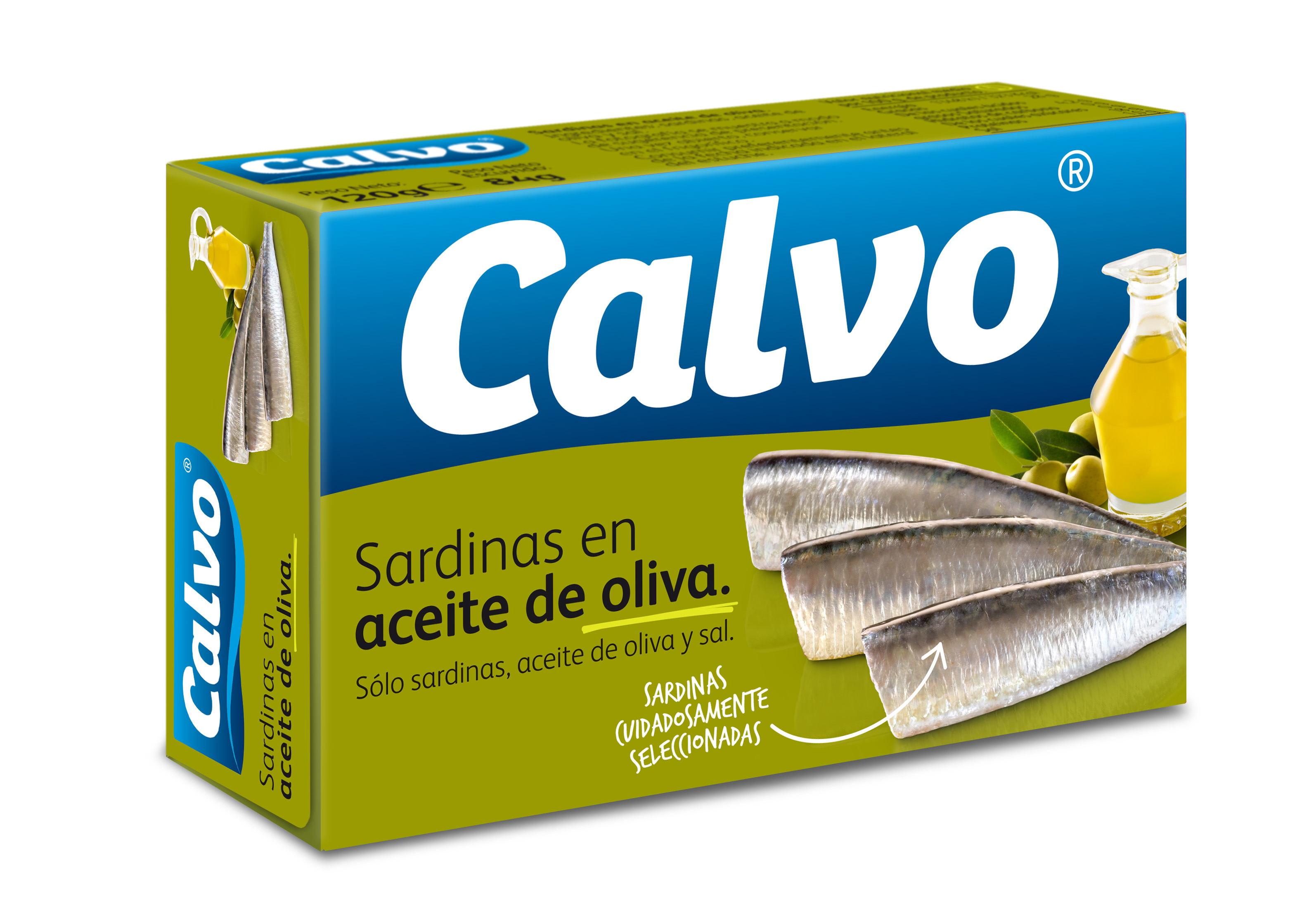 A1173  CALVO SARDINAS ACEITE OLIVA 120 GR. C24