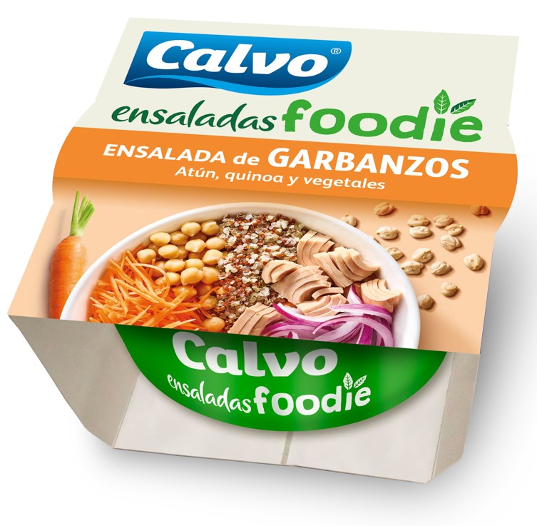 A1191  CALVO ENSALADA FOODIE GARBANZOS 190 GR. BW C12