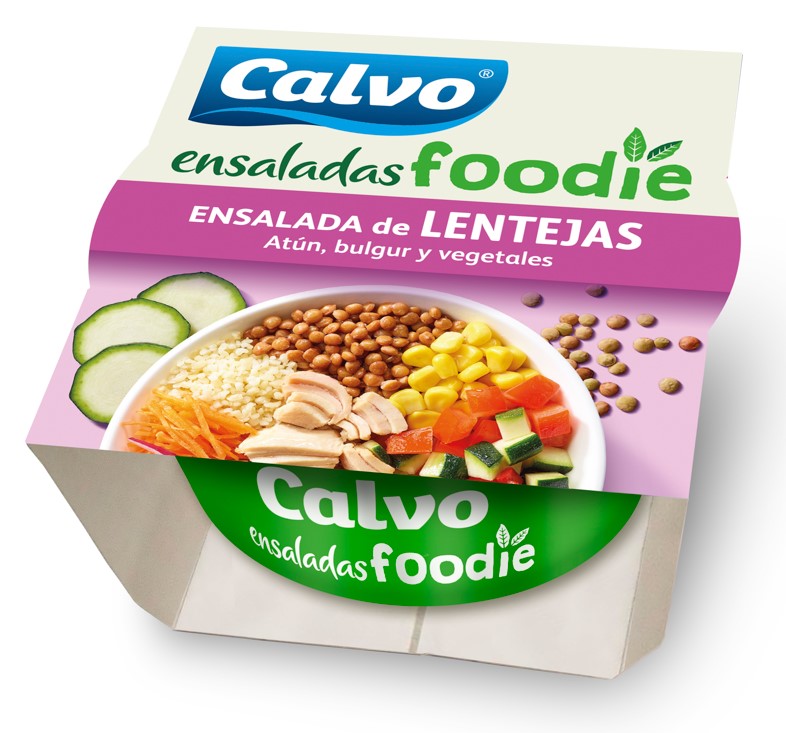 A1192  CALVO ENSALADA FOODIE LENTEJAS 190 GR. BW C12