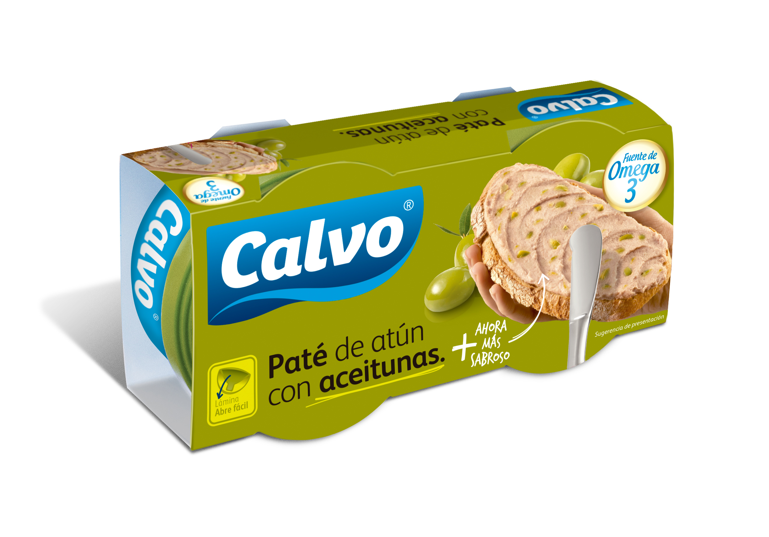 A1195  CALVO PATE DE ATÚN CON ACEITUNAS P-2X75GR. CEX10