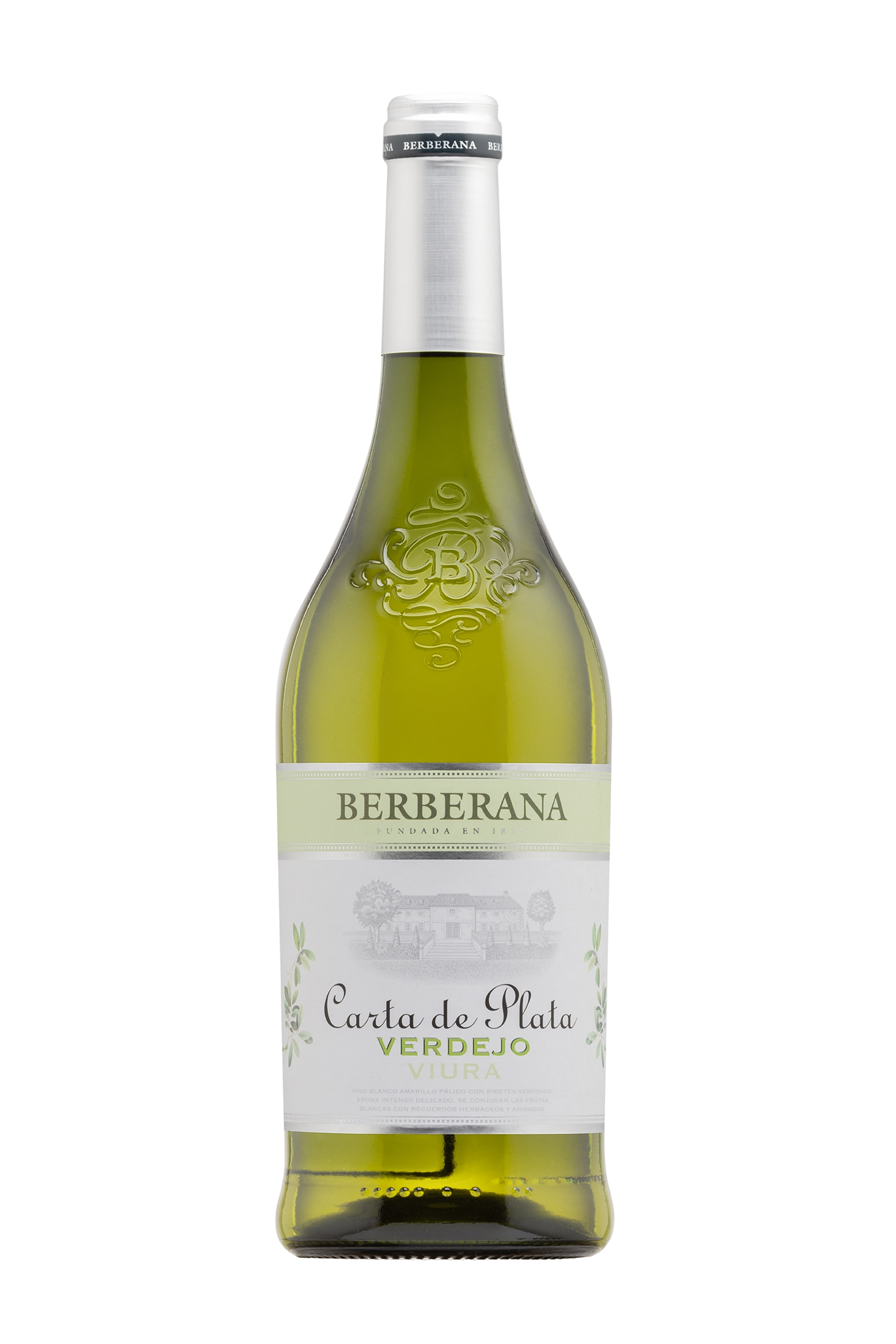 A1220  BERBERANA CARTA PLATA 75 CL VERDEJO VDLT